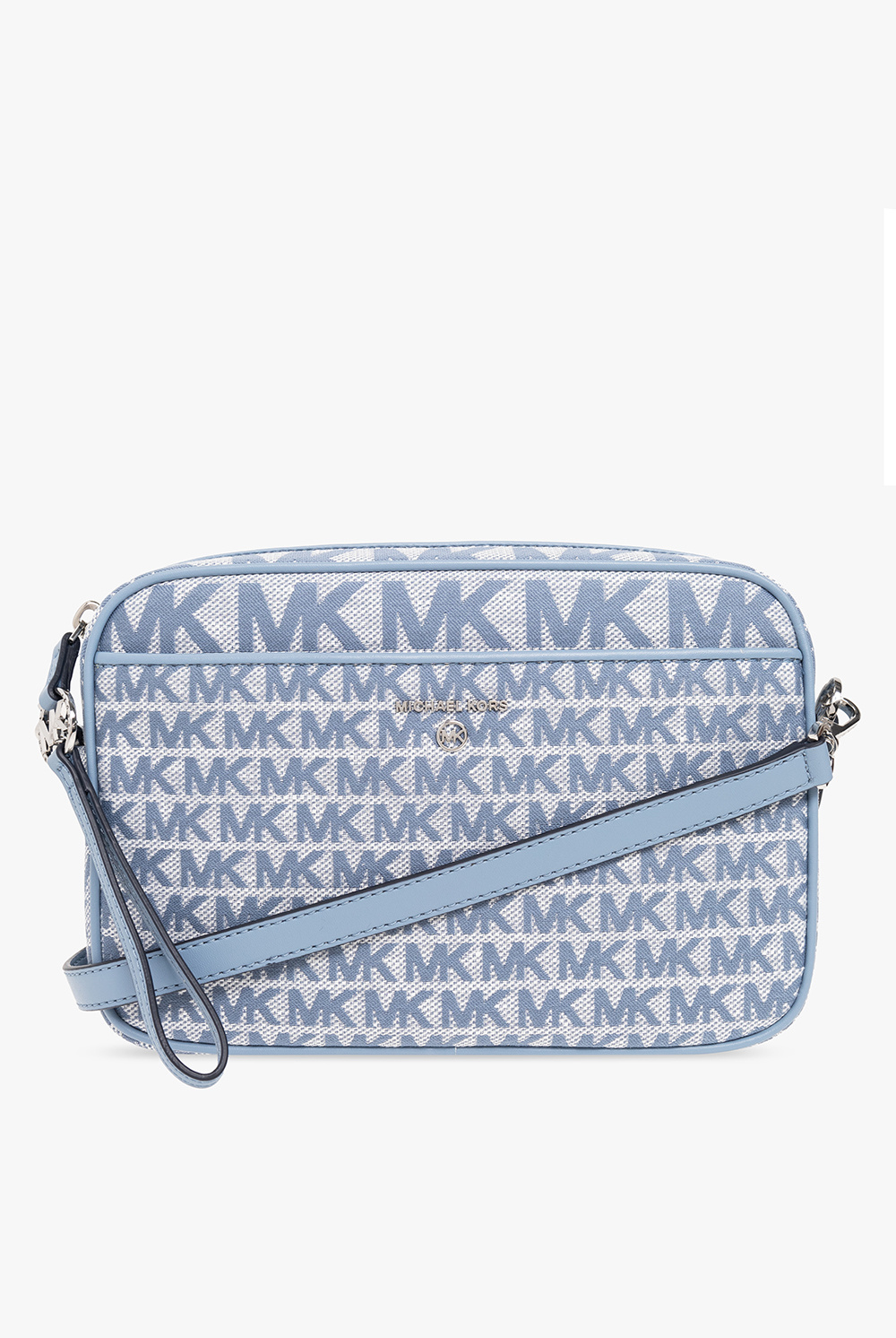 Blue and clearance white MK bag